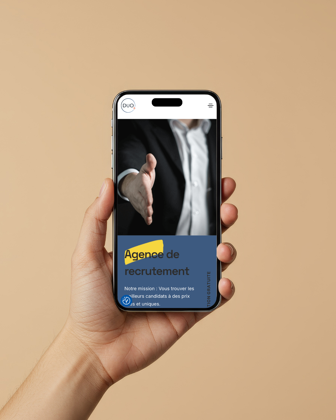 Version mobile du site